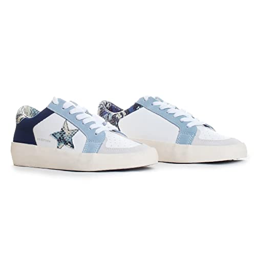 Havana Women’s Centre Casual Sneakers with Blue and White