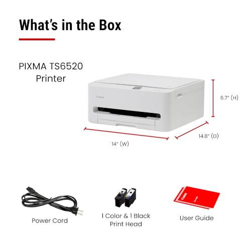 Canon PIXMA TS6520 Wireless Color Inkjet Printer Duplex Printing Copier Scanner 1 42 OLED - image 8