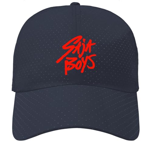 Saja Boys Hat for Men Baseball Cap Vintage Washed Ball Caps Quick Dry Black