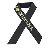 LIFKOME Graduationsschärpe Satin Mit Goldenen Akzenten Für Abschlussfeiern Geeignet Für Bildungsstufen Und Vielseitige Veranstaltungen
