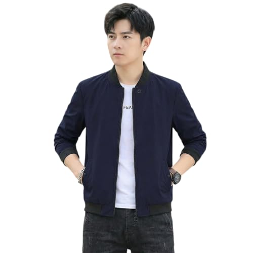 Image of Celary Men's Bomber Jacket | Fancy Collar|| Lightweight Casual Zip-Up Jacket | Stylish Slim Fit Outerwear for All Seasons | Polyester, Standard Length