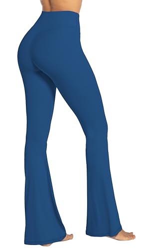 Image of Sunzel Flare Leggings, Crossover Yoga Pants with Tummy Control, High-Waisted and Wide Leg