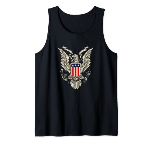American Patriotic Design Vintage Eagle 4 Julio Traje de regalo Camiseta sin Mangas