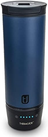 Thermojoe 16 Oz. Rechargeable Heated Smart Travel Mug for Coffee and Tea with Temperature Control