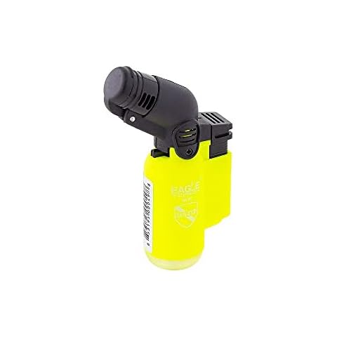 EAGLE PRO Eagle Angle Single Torch Lighter - NEON Limited Edition - Yellow Color Cover