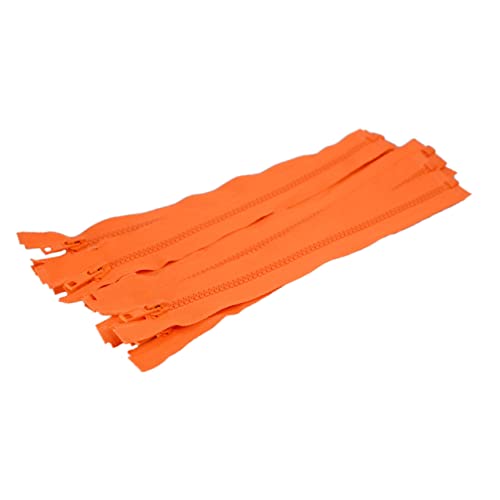 Trimz Zipper, Fluorescent Orange, 10 Pieces