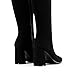 DREAM PAIRS Knee High Boots for Women Square Toe Gogo Chunky Heel Tall Boot Fashion Side Zipper Long Boot,Size 8.5,All Black,SDKB2407W