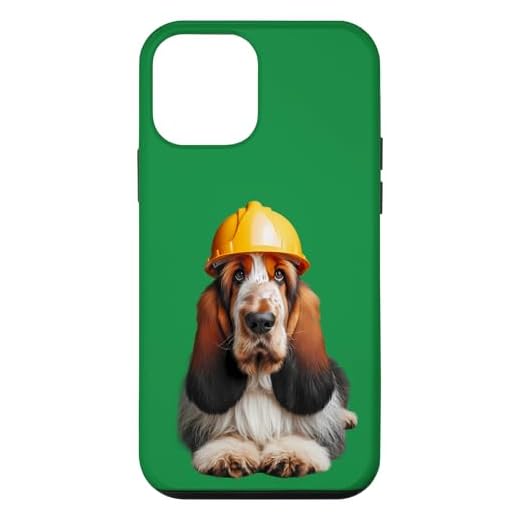 Grand Basset Griffon Vendéen Dog Yellow Hard Hat Helmet Crew Case for iPhone 12 mini