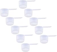 Vista 59 de Cuchara medidora de plástico, (29.6 cc 2 cucharadas 1/8 taza 1.0 fl oz) Cucharas de mango largo para polvos, gránulos, café, alimentos