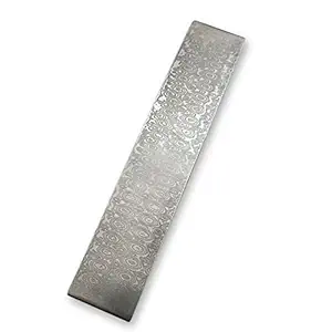 Ubersweet Damascus Steel Billet Patterned Steel Cutter Embryo Forging Materials Quenched Smoothed for Cutter DIY Multipurpose Material'