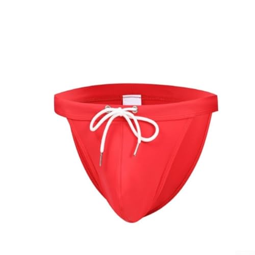 Jonikuper Calzoncillos de natación de nailon y elastano para hombre con diseño de cruz frontal, ropa interior elástica transpirable para natación y ropa de playa, tallas M a XXL en blanco, negro, azul