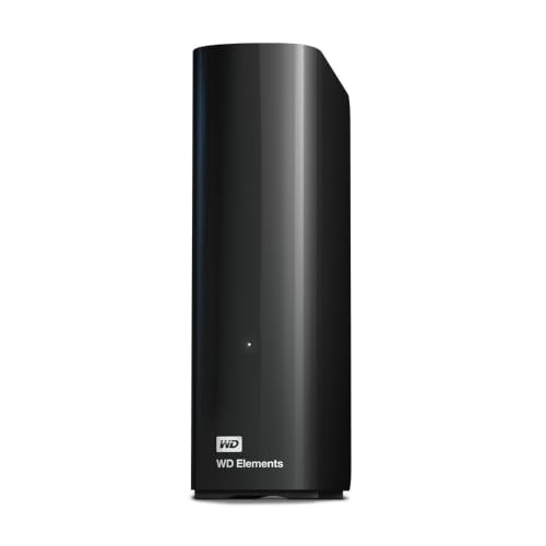 WD Elements Desktop-Speicher 22 TB (Desktop-Speicher USB 3.0-kompatibel, Zusatzspeicher für Fotos, Musik, Videos und alle anderen Dateien, stoßfest) Schwarz