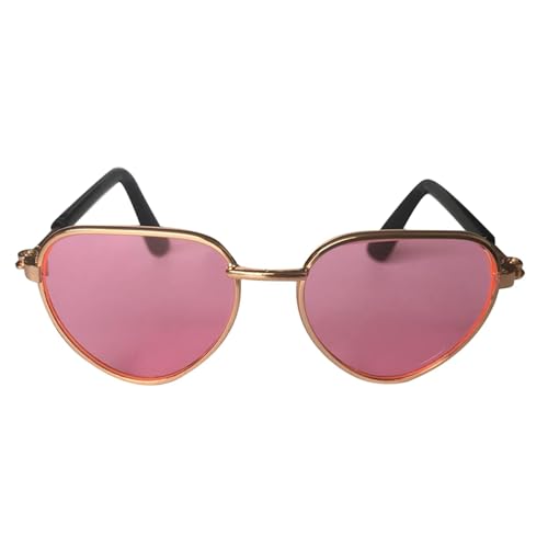 Emily Pets Dog Cat Glasses Teddy Small Dog Sunglasses Puppy Jewelry Pet Supplies for Dogs Cats (Pink, One Size)