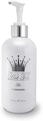 Hot Tot Conditioner Weightless Nourishing with Aloe Vera, and Sea Kelp Extract, Hypoallergenic, Soy-Free and Cruelty-Free Hair Care For Babies Toddlers and Children 8 ounces