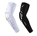 1PC Outdoor Sport Arm Sleeve with Honeycomb Elbow Pad Design Effective Protect Your Basketball Soccer Hiking(White,XX-Large)