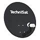 TechniSat TECHNITENNE 60 Satelliten-Schüssel für 2 Teilnehmer (60 cm digital Sat Anlage, Komplettset aus Antenne mit Masthalterung und Universal-Twin-LNB) anthrazit