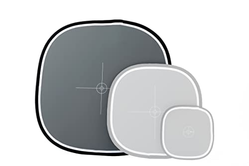 Manfrotto Ll Lr3050 Pannello Circolare, Diametro 75 Cm, Grigio Neutro/Bianco