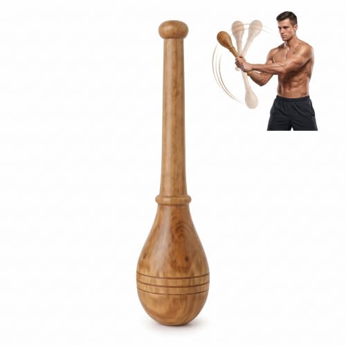 KNK GADA FITNESS BAR INDIAN CLUB BHEEM MACE SHOULDER EQUIPMENT MEEL KARLA KATAI FITNESS DURABLE WOODEN EQUIPMENT (3 to 4 KG)