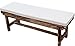 Cuscino impermeabile per panca da giardino, 100 cm, 2/3 posti, 120 cm, 150 cm, per sedie a dondolo da interni ed esterni (90 x 30 x 5 cm, bianco)