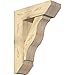 Ekena Millwork BKT0806X24X32FST06RDF Funston Slat Rough Sawn Bracket w/Offset Brace, Douglas Fir