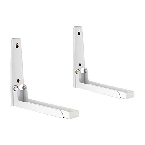 ZSooner Soporte de horno de microondas ajustable soporte estante universal de montaje en pared flotante grueso marco de cocina y instalación telescópica plegable (1)