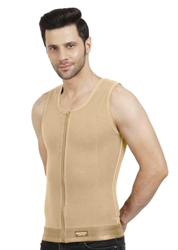 Image of GYNECOMASTIA Full Compression Vest || HIGH COMPRESSION || Front Hook and Zip Closer || Tomboy Chest Binder || Chest and Abdomen Support || Chest Shapewear