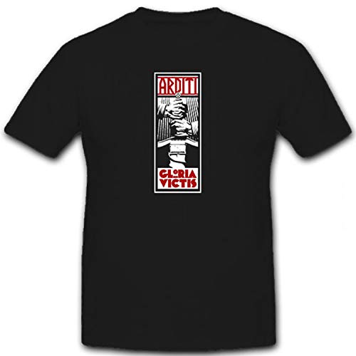 T-shirt Arditi Gloria Victis Noir Large - Coupe Confortable Anti-Déformation