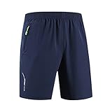 Die Freizeitshorts für Männer bestehen aus 94% Baumwolle und 6% Elastan, die für Weichheit und Atmungsaktivität sorgen. Mit einem elastischen Bund und einem verstellbaren Kordelzug ist die Trainingshose sehr modisch und eng anliegend, wodurch sie leichter und bequemer zu tragen ist.