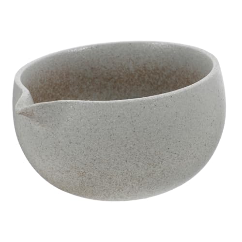 GLEAVI Japanese Traditional Matcha Bowl with Spout Tea Bowl for Effortless Pouring for Tea Ceremonies and Home Use