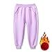 Toddler Girls Boys Kids Sport Soild Fleece Casual Fashion Beach Cargo Casual Pants Kids Baby (Purple, 12-18 Months)
