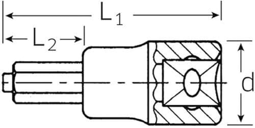 Douille 1/2 po 54 IC 8 avec guide pour serrage de précision - 3