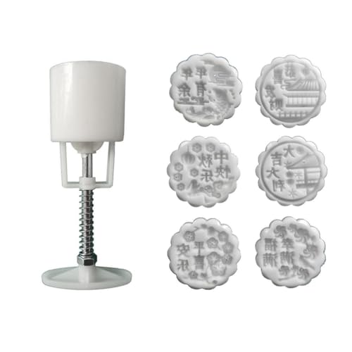 YUGSHNKFC Moldes de postre a presión de mano, patrón de personajes, sello de galletas, para hacer postres, festivales, hacer galletas, pastelería