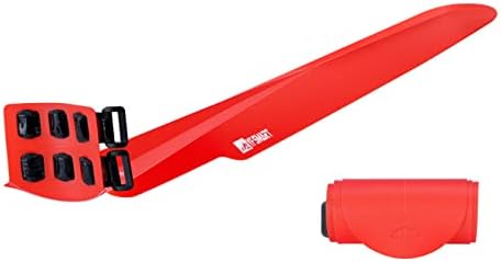 YF SMART Rollable Bicycle Mudguard Fender,Installed in Seconds, Easily Packed,Environmentally Responsible, Light Weight,Fitting Various Bike Types (Red-Rear)…