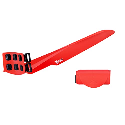 Yf Smart Rollable Bicycle Mudguard Fender,Installed In Seconds, Easily Packed,Environmentally Responsible, Light Weight,Fitting Various Bike Types (Red-Rear)… #TOP21