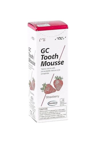 Gc Tooth Mousse Protección Diente Crema Fresa, 1-Pack (1 X 40 G)