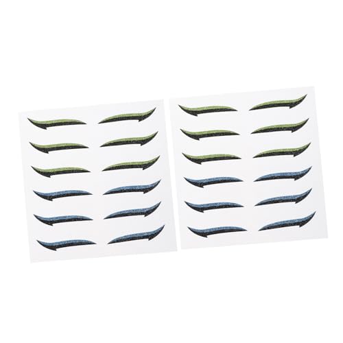 Nolitoy 12 pares adhesivo para delineado de ojos miniatura 1