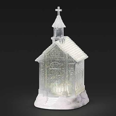 DOME HOLY FAMILY NATIVITY GLITTER LANTERN main image 1