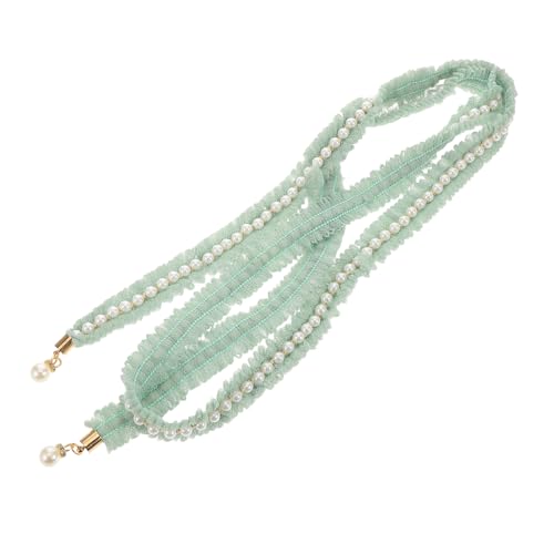 Bridal Waist Chain Belt: Boho Adjustable Faux Pearl Tie - Decorative Bride Waist Ornaments for Kimono/yukata - Wedding Ceremony & Festival Accessories