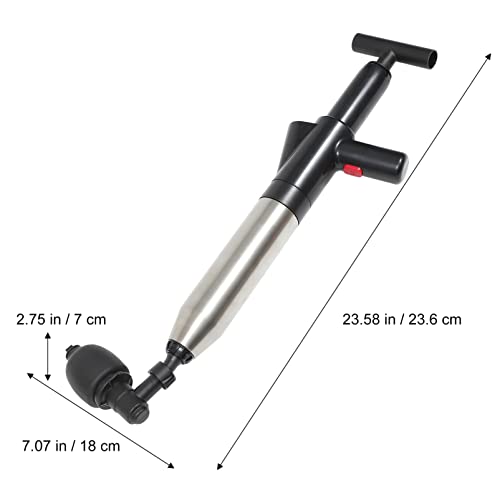 Housoutil Toilet Plunjer Set Luchtafvoer Blaster Afvoer Verstopping Remover Gootsteen Plunjer Opener Reinigingspomp Voor Badtoiletten ( Zwart ) - Afbeelding 3