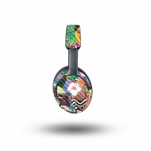 Image of MightySkins Carbon Fiber Skin Compatible with Bose QuietComfort Ultra - Tropical Paradise | Protective, Durable Textured Carbon Fiber Finish | Easy to Apply