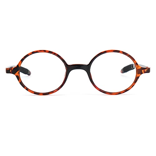 Image of Zeelool Vintage Round Reading Glasses for Women Men,Circle Glasses Frame Eyeglasses ZJCT950943 Black