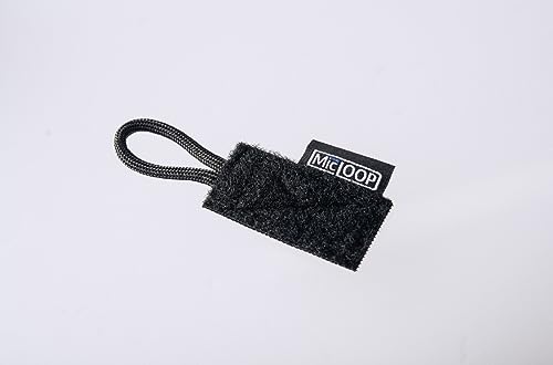 The Mic Loop Micro- Keeps Portable Radio Mic in Place for Police/Law Enforcement- Name Tape Size