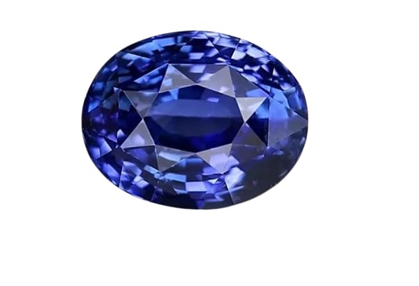 Saphir bleu naturel gravé dans l'histoire pour un cadeau de vie