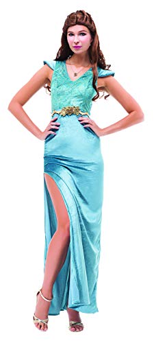 SYMTOP Vestido Largo Azul de Princesa Vestido de Noche de Cosplay del Traje de Halloween del Fiesta de Mujeres - S