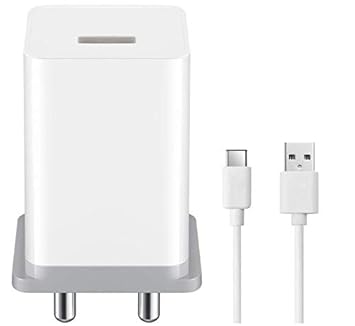 Charger For Vivo iQOO 3 5G Charger Original Adapter Like Mobile Charger | Type-C Charger Cable Fast Charging Mobile Charger | Fast Charger | Android Charger with 1 Meter USB Type-C Charging Data Cable (2.4Amp,ABOPPO, WHITE)