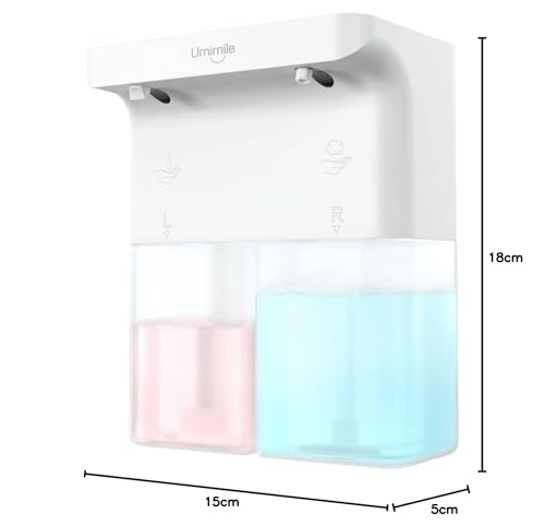 Umimileユミマイル ソープディスペンサー 泡 液体 自動 ダブルヘッド 600ml の商品画像 7