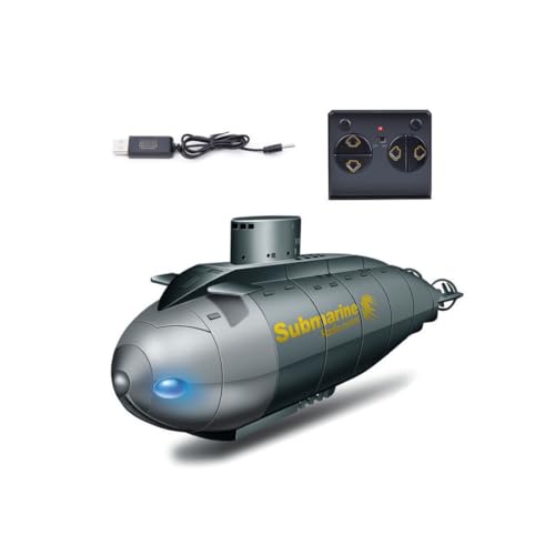 Funwetrike Mini sous-marin RC pour adulte, télécommande 6 canaux étanche, bateau, plongée pour piscine, baignoire, parcs aquatiques, cadeaux d'été