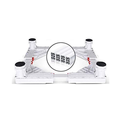 Preisvergleich Produktbild Hochleistungs-Waschmaschinenständer Universal-Untergestell Kühlschrankständer Verstellbarer Sockel Multifunktions-Trocknerhalter Ständer Rollenregal 4 / 8 / 12 Starke Füße für Herde Zu