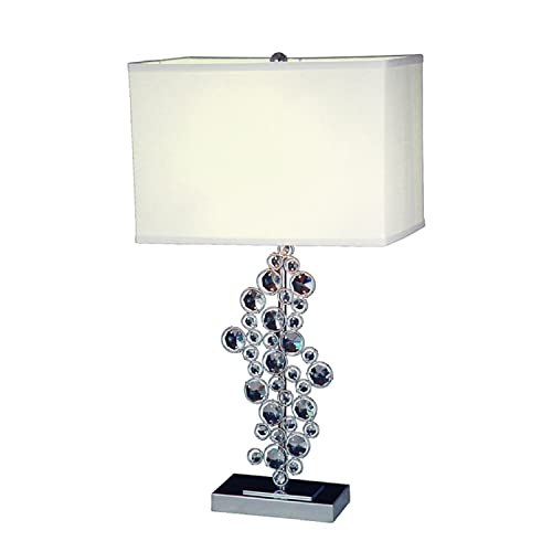 Elegant Designs Lt1027-Chr Prismatic Crystal Sequin And Chrome Table Lamp #TOP2