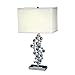 Elegant Designs LT1027-CHR Prismatic Crystal Sequin and Chrome Table Lamp